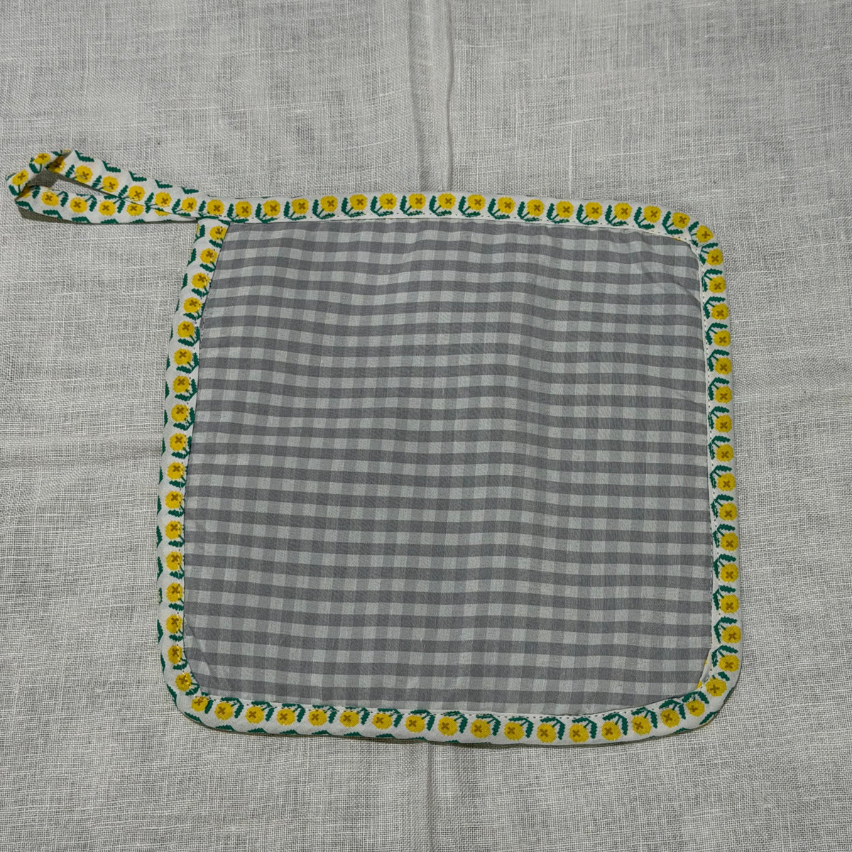 Pot Holder | Yellow Floral