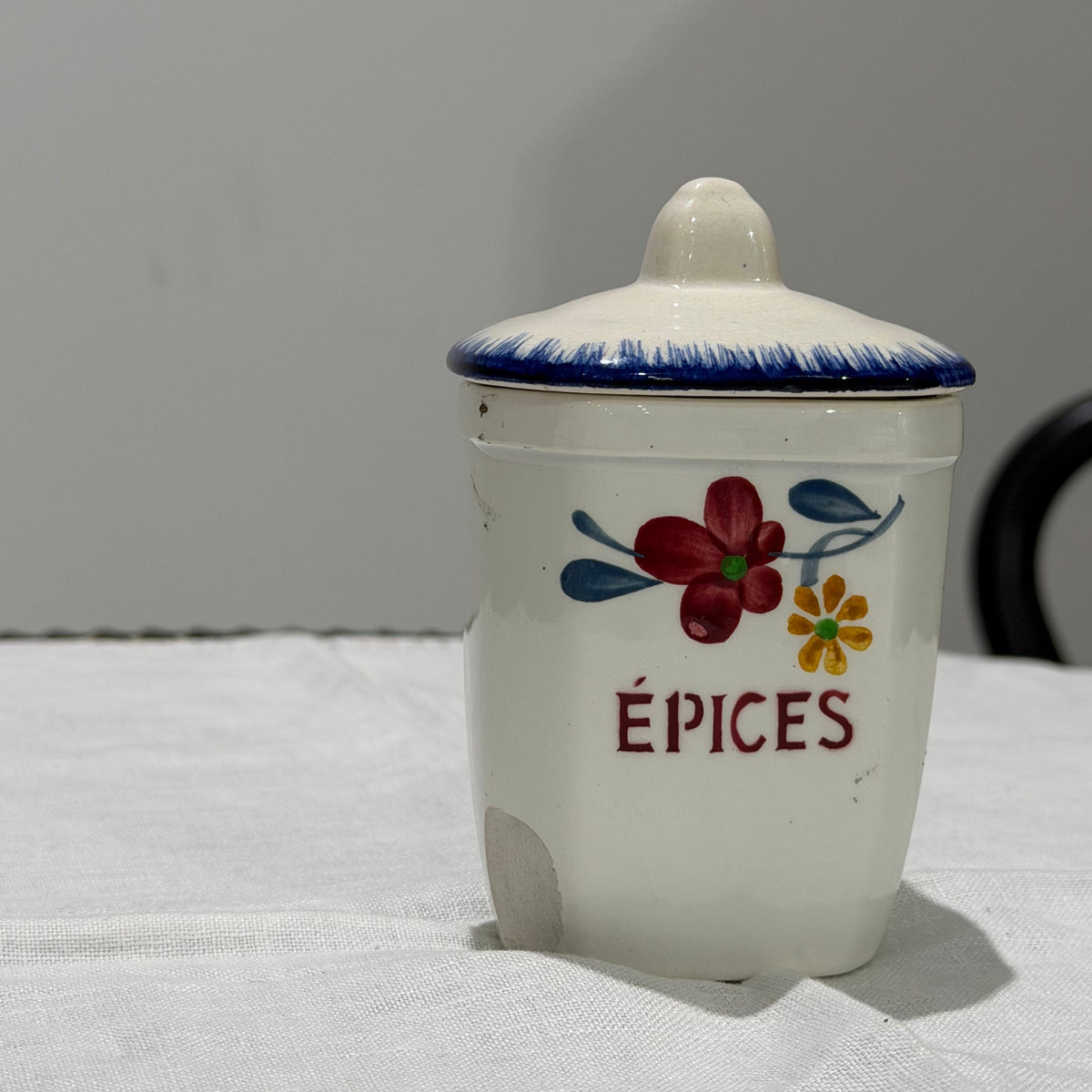 Set of Vintage Canister | Blue Flowers