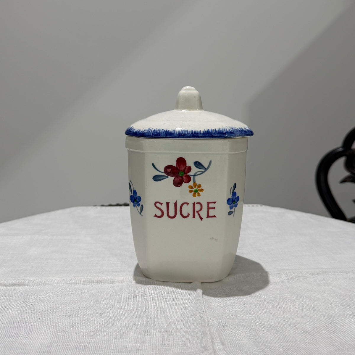 Set of Vintage Canister | Blue Flowers