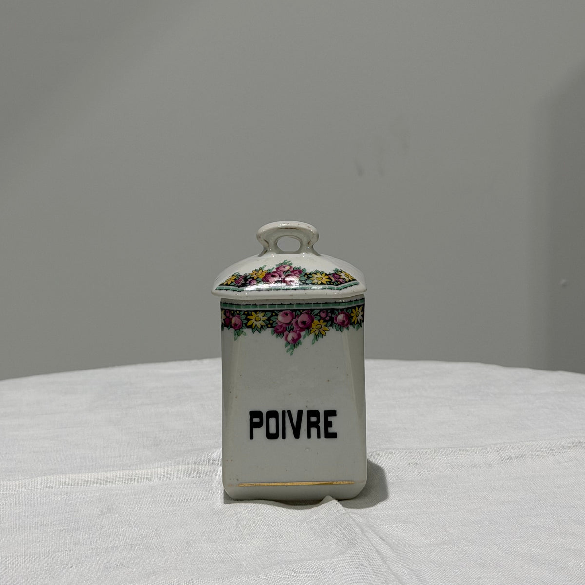 Set of Vintage Canister | Dark Floral