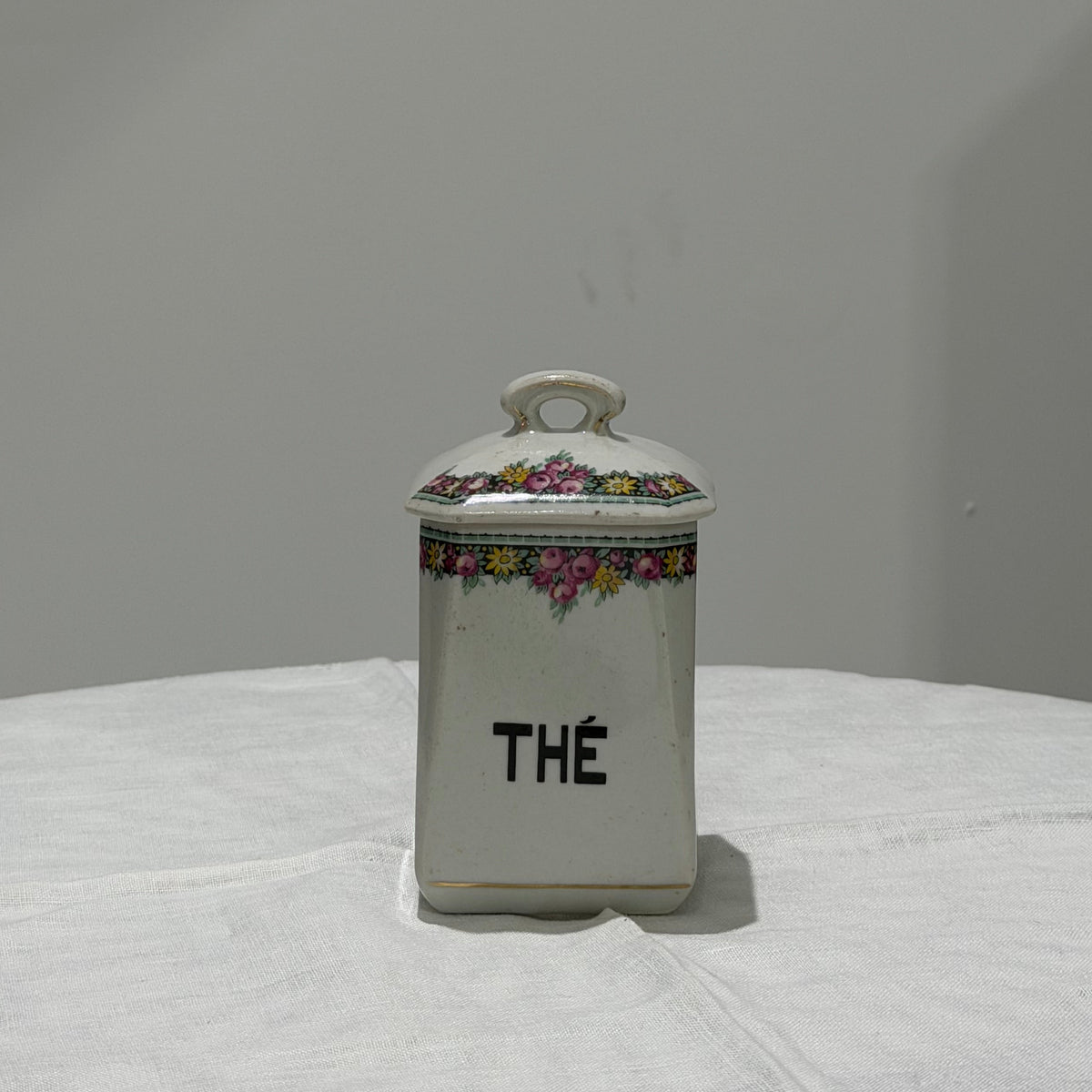 Set of Vintage Canister | Dark Floral