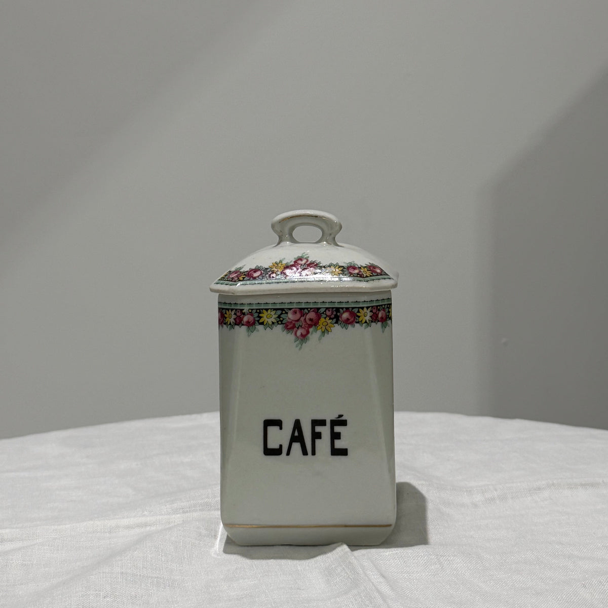 Set of Vintage Canister | Dark Floral