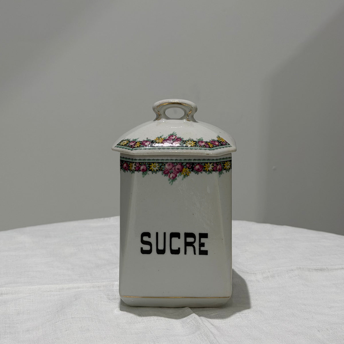 Set of Vintage Canister | Dark Floral