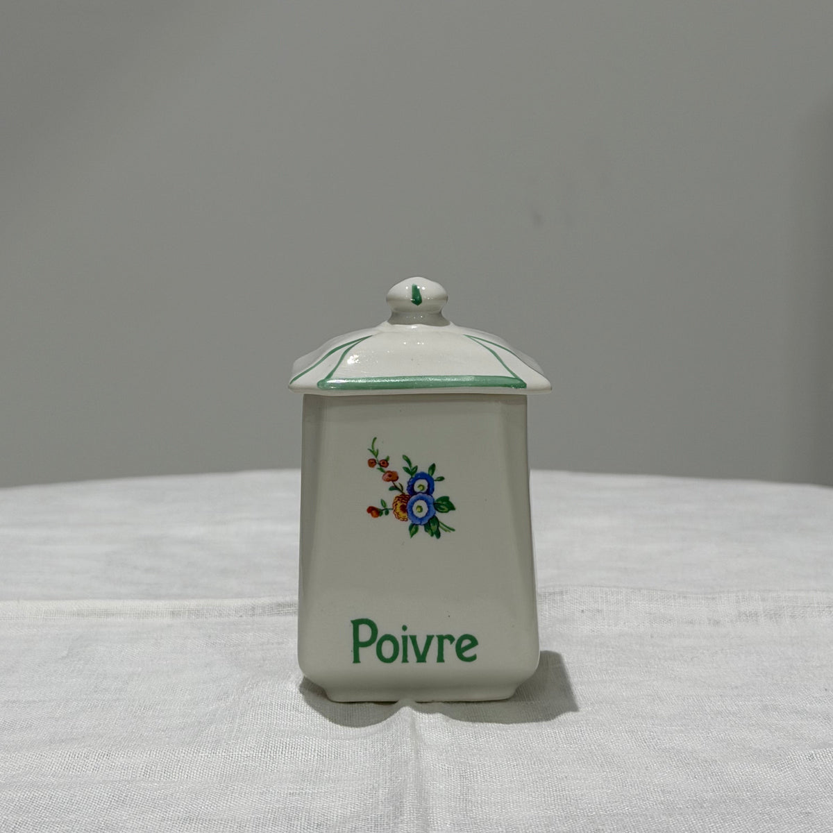 Set of Vintage Canister | Green Floral