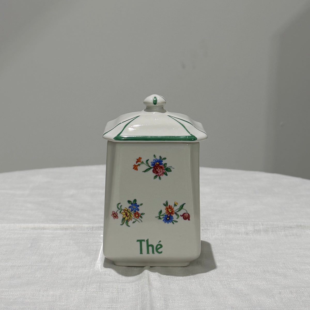 Set of Vintage Canister | Green Floral