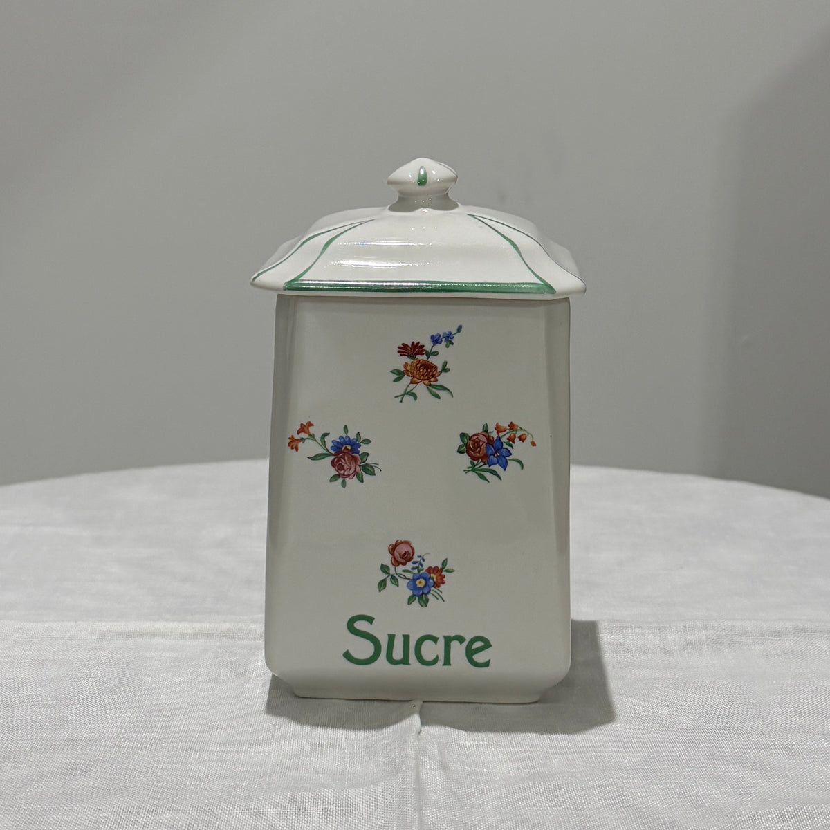Set of Vintage Canister | Green Floral