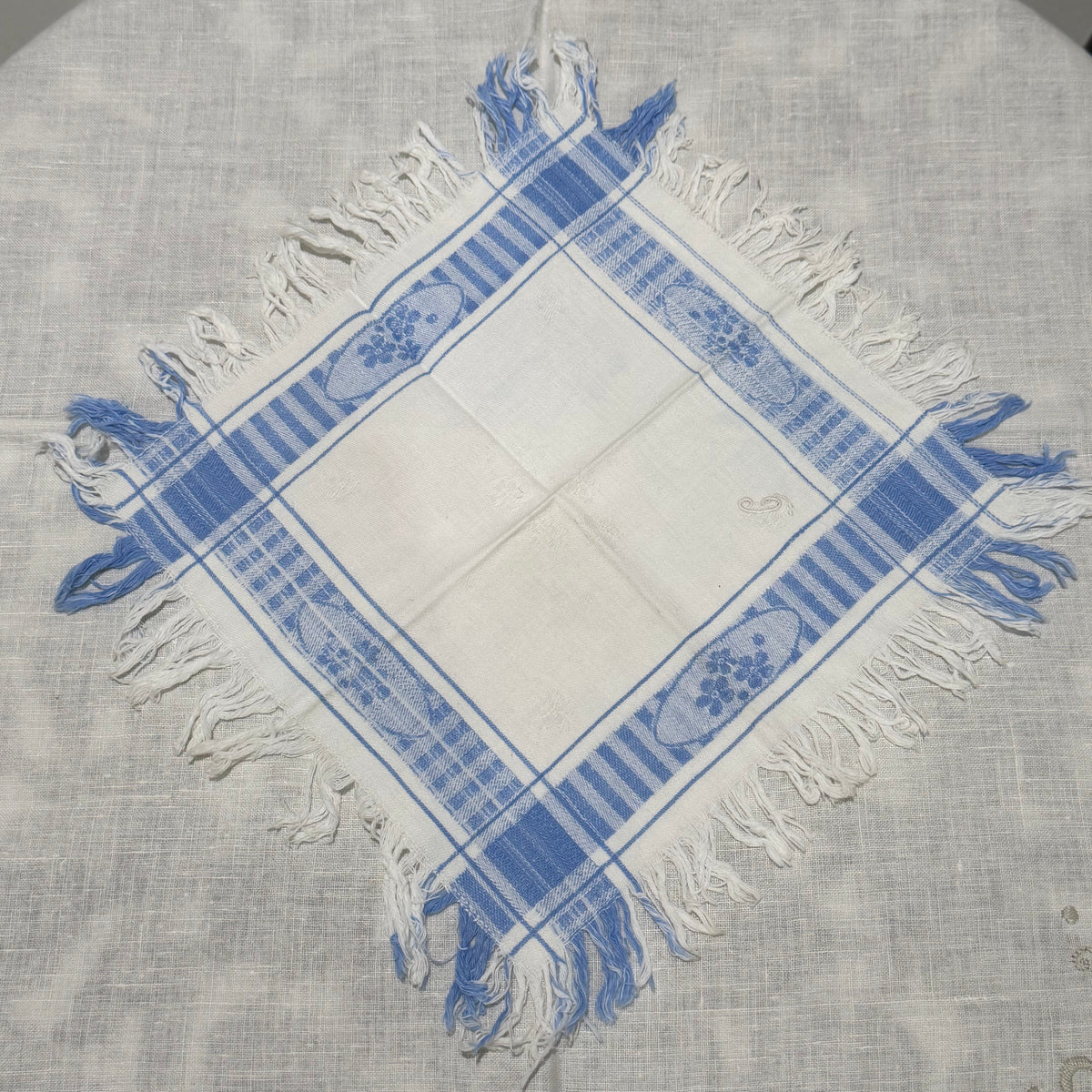 Blue French  Vintage Napkins