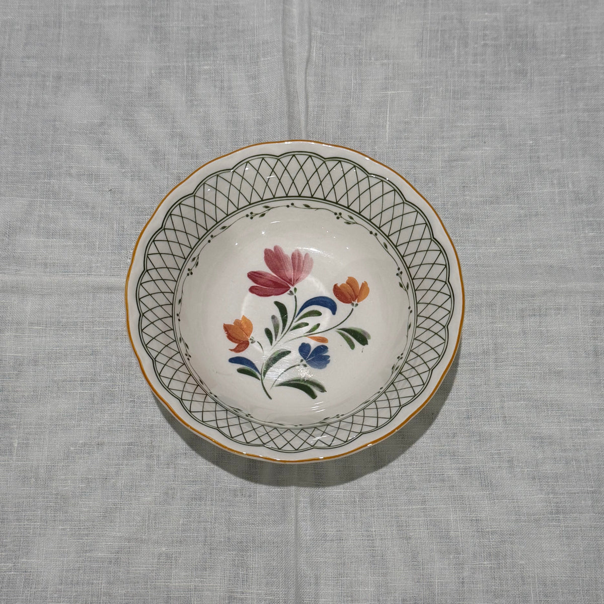 Yellow Floral Bowl