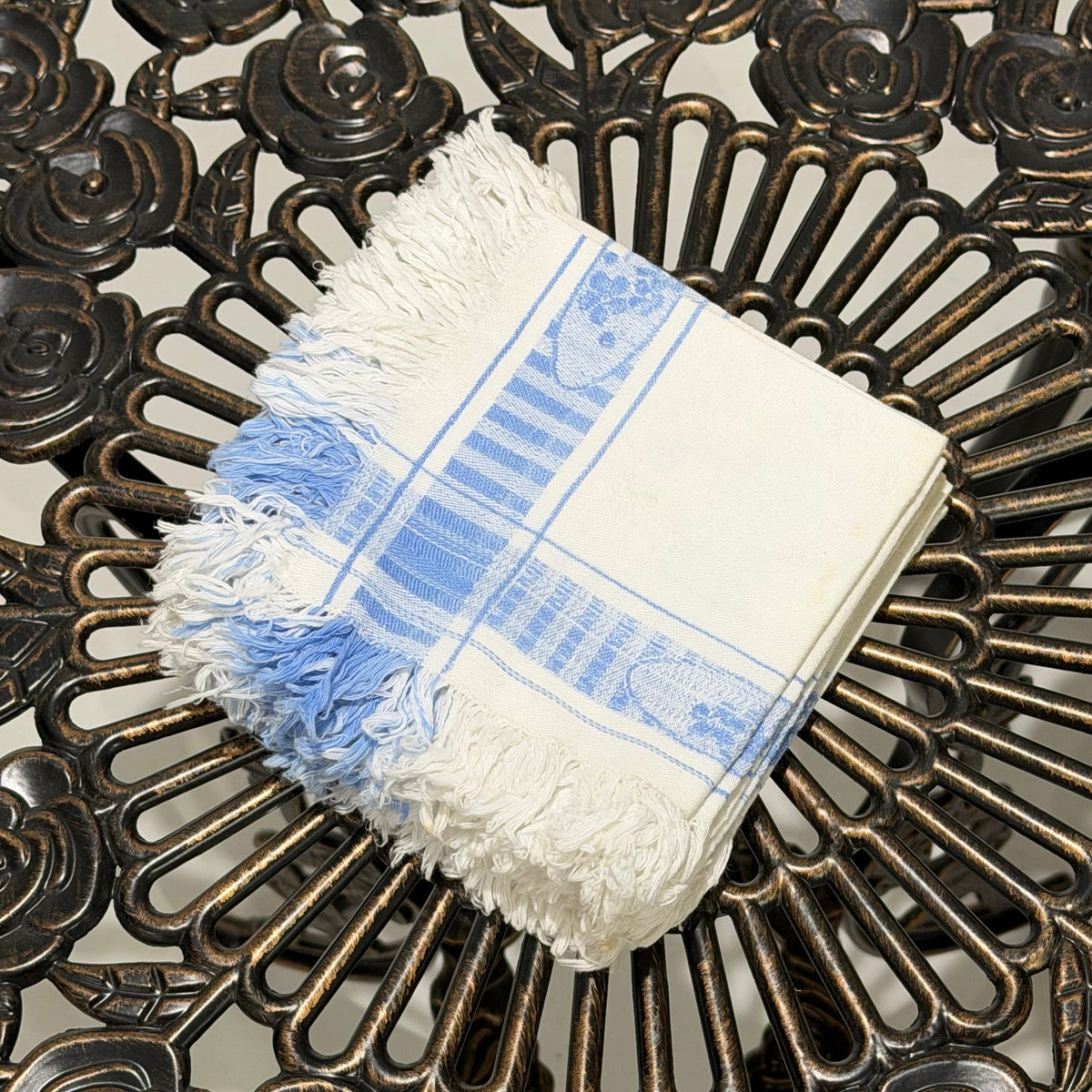 Blue French  Vintage Napkins