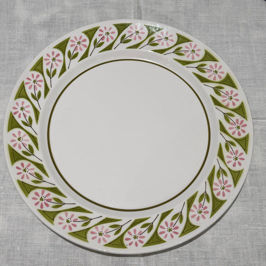 Pink & Green Floral Platter