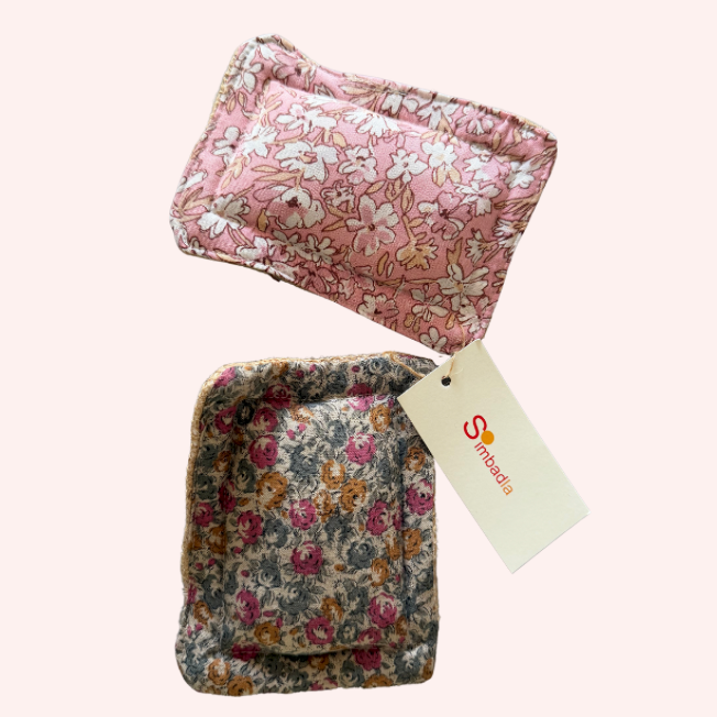 Handmade Linen Sponge | Pink Floral