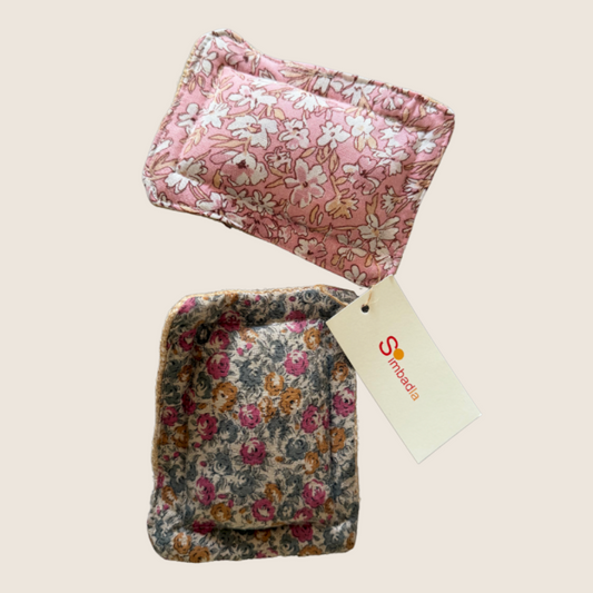 Handmade Linen Sponge | Pink Floral