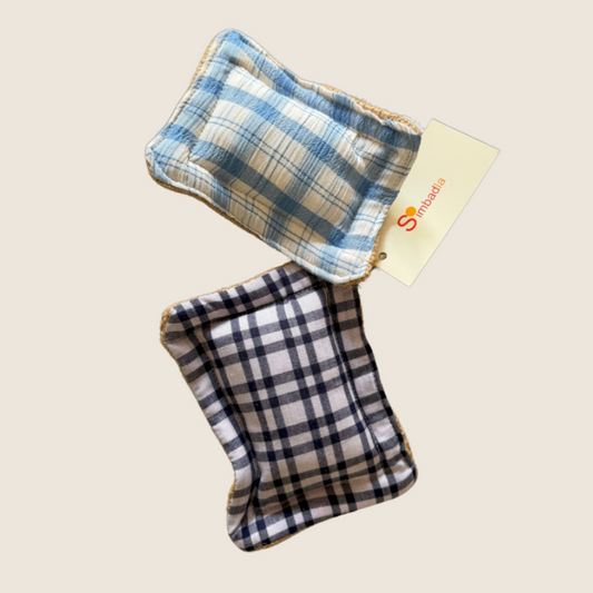 Handmade Linen Sponge |  Blue & Navy